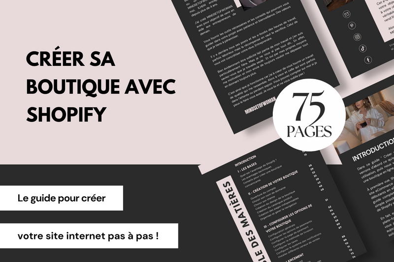 Créer sa boutique avec Shopify